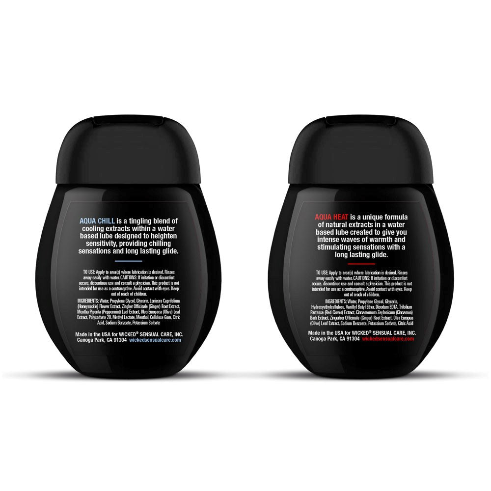 Wicked 2 Pack Water Based Lubricant Sensation Kit 120 ml - Water Based Lubes