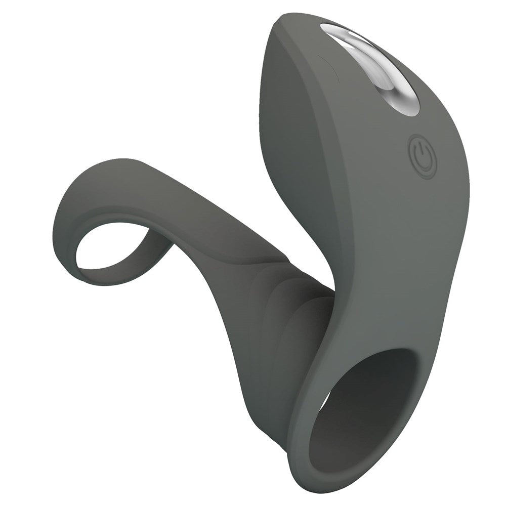 Pretty Love Cirrus Master Rechargeable Penis Ring Grey - Vibrating Cock Rings