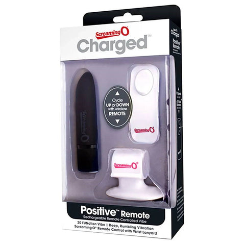 Screaming O Charged Positive Remote Control Vibrator - Remote Control Vibrators