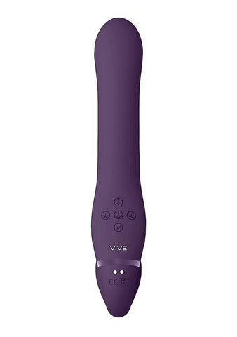 Vive Ai Dual Vibrating & Air Wave Tickler Strapless Strap On - Strap On Sextoys