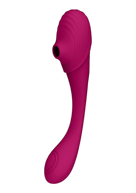 Vive Mirai Double Ended Pulse & Air Wave Bendable Vibrator - Clit Ticklers and Pulsators