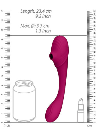 Vive Mirai Double Ended Pulse & Air Wave Bendable Vibrator - Clit Ticklers and Pulsators