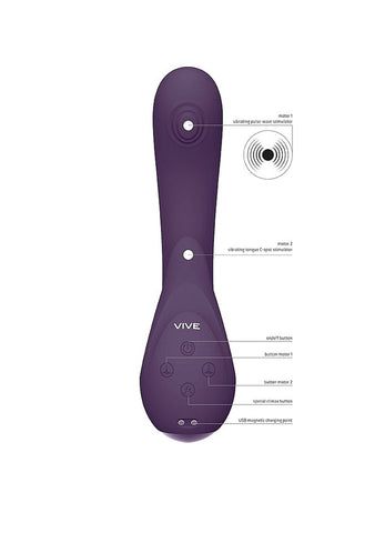 Vive Miki Pulse Wave Flickering G Spot Vibrator - G-Spot Vibrators