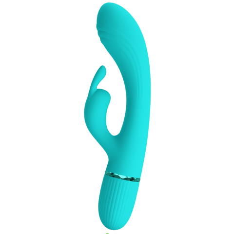 Pretty Love Scocco Dual Motor Silicone Rabbit Massager - Rabbit Vibrators