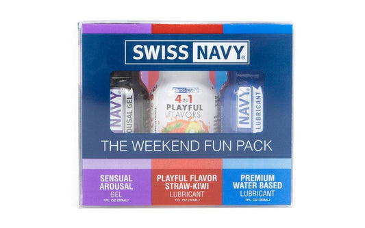 Swiss Navy Weekend Fun Pack Anal Silicone Lubricant - Silicone Based Lubes