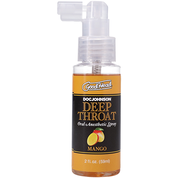 Doc Johnson GoodHead Mango Flavoured Deep Throat Spray 59ml - Delay and Excite Sprays