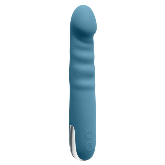 Evolved QUEEN OF ALL TRADES Thrusting Dildo Vibrator Blue - Vibrating Dildos