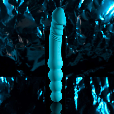 Evolved FLIP FLOP Dual Ended Vibrating Dildo Blue - Vibrating Dildos