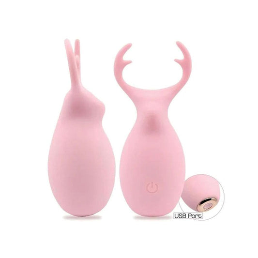 Icon Brands Buzzy Buddy Hello My Deer Clitoral Stimulator - Clit Ticklers and Pulsators