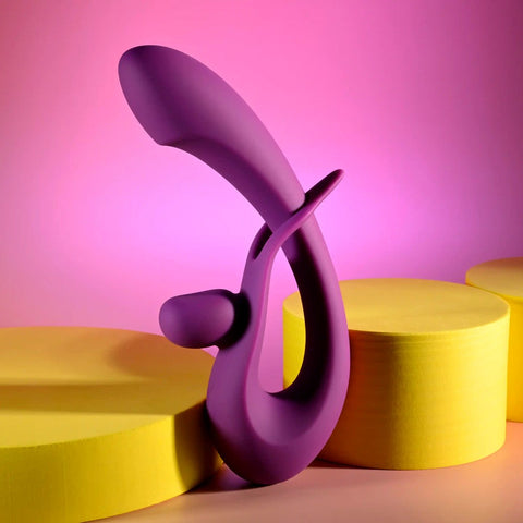 Playboy Pleasure CHA CHA SLIDE Rabbit Vibrator Purple - Rabbit Vibrators