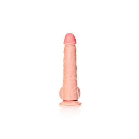 REALROCK 23 cm Straight Realistic Dildo with Balls Flesh - Realistic Dildos