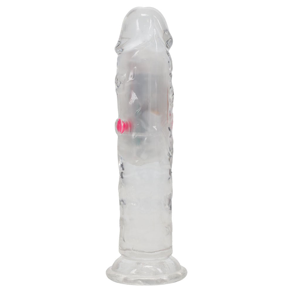 REALROCK No Balls Rechargeable LED Vibrating Dong - Vibrating Dildos