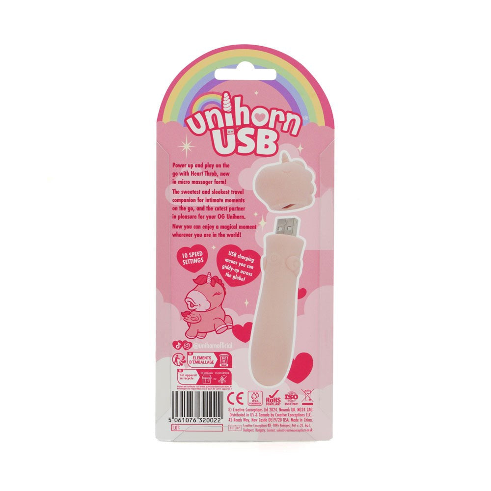 Unihorn Heart Throb Vibrating Bullet - - Bullet Vibrators