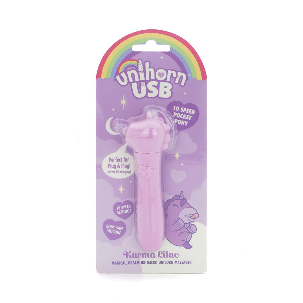 Unihorn Karma Lilac Bullet Massager - - Bullet Vibrators
