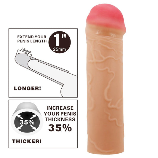 Pretty Love Nile 6.5 Inch Erection Enhancer Penis Sleeve - Penis Sleeves and Extenders