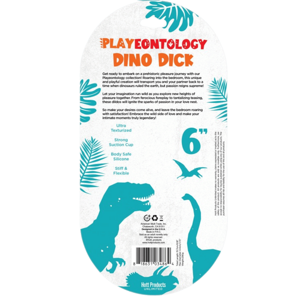 Hott Products Dino Dick Fantasy Dildo Orange - - Realistic Dildos