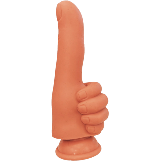 Hott Products Thumbs Up Finger Shaped Dildo Tan - Realistic Dildos