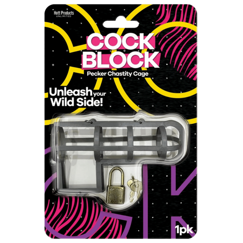 Hott Products Cock Block Pecker Chastity Cage - Party Gifts and Novelties
