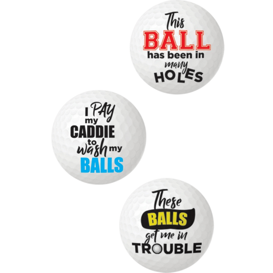 Hott Products Balls Deep Novelty Golf Balls - Party Gifts and Novelties