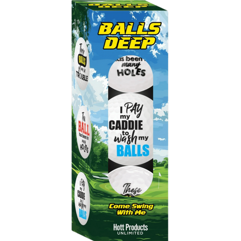 Hott Products Balls Deep Novelty Golf Balls - Party Gifts and Novelties