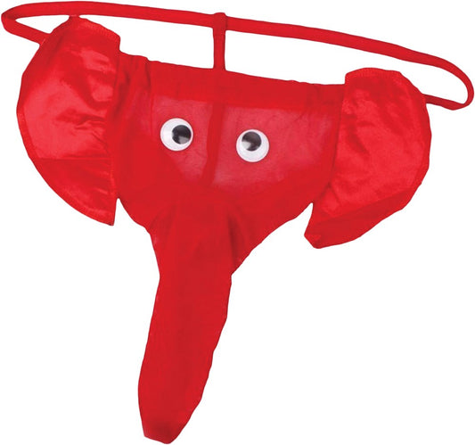 Hott Products Cotton with Stretch Waistband Elephant Thong - Party Gifts and Novelties