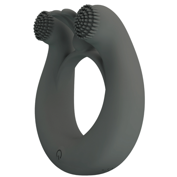 Pretty Love Master Ring Dahlia Vibrating Dick Ring Grey - Vibrating Cock Rings