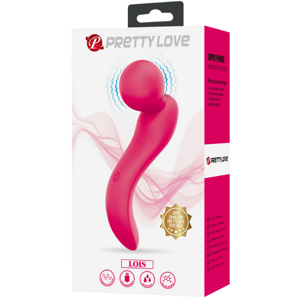 Pretty Love Lois Rechargeable Body Wand Vibrator Pink - Body Wands
