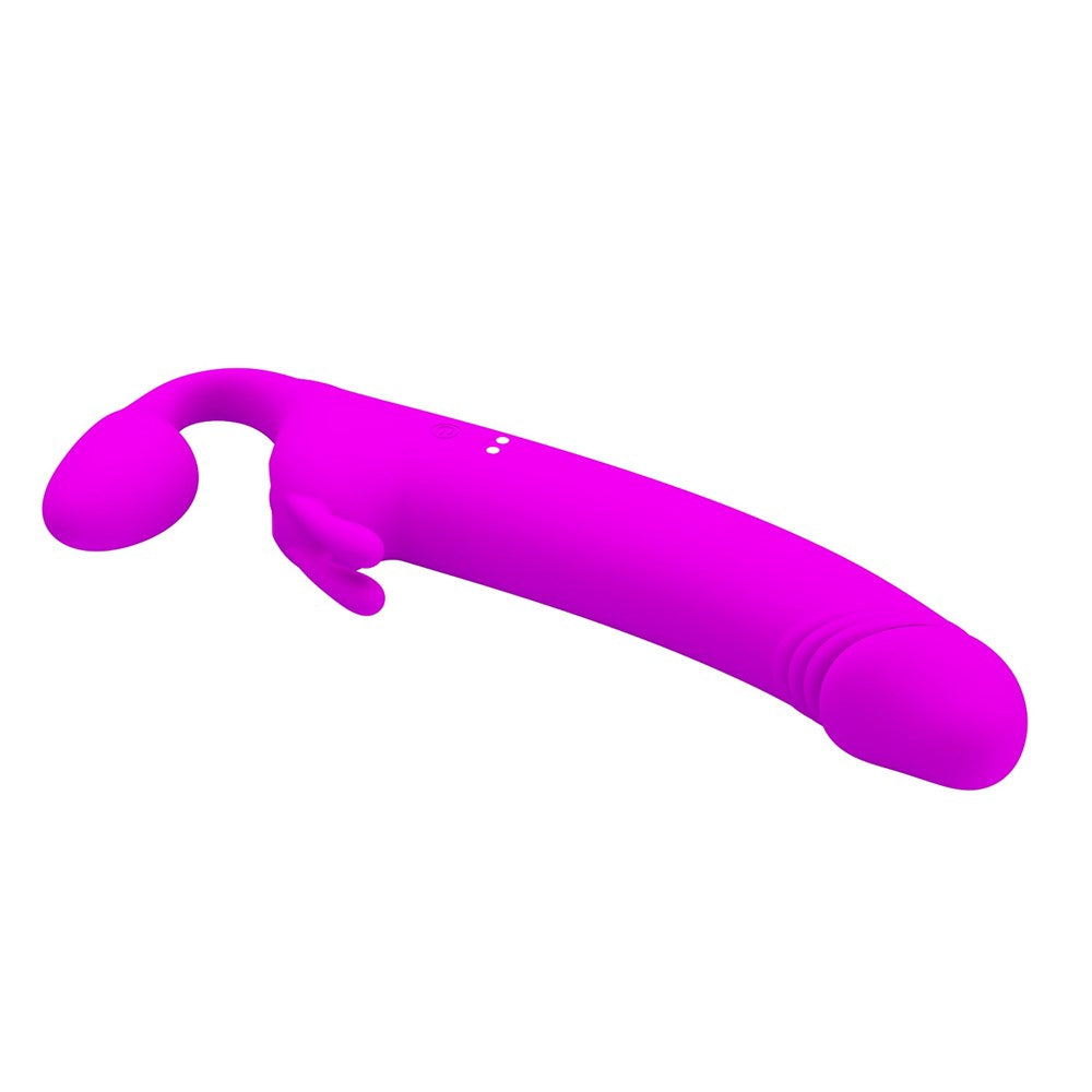 Pretty Love Zanini Vibrating Strapless Strap On Purple - Strap On Sextoys