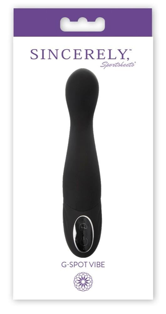 Sincerely Flexible G-Spot Vibrator Black - G-Spot Vibrators