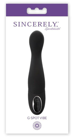 Sincerely Flexible G-Spot Vibrator Black - G-Spot Vibrators