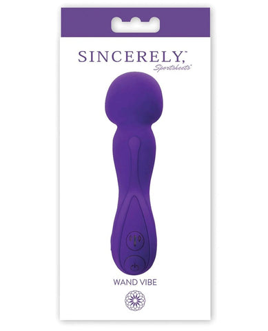 Sincerely Vibrating Body Wand Massager Purple - Body Wands