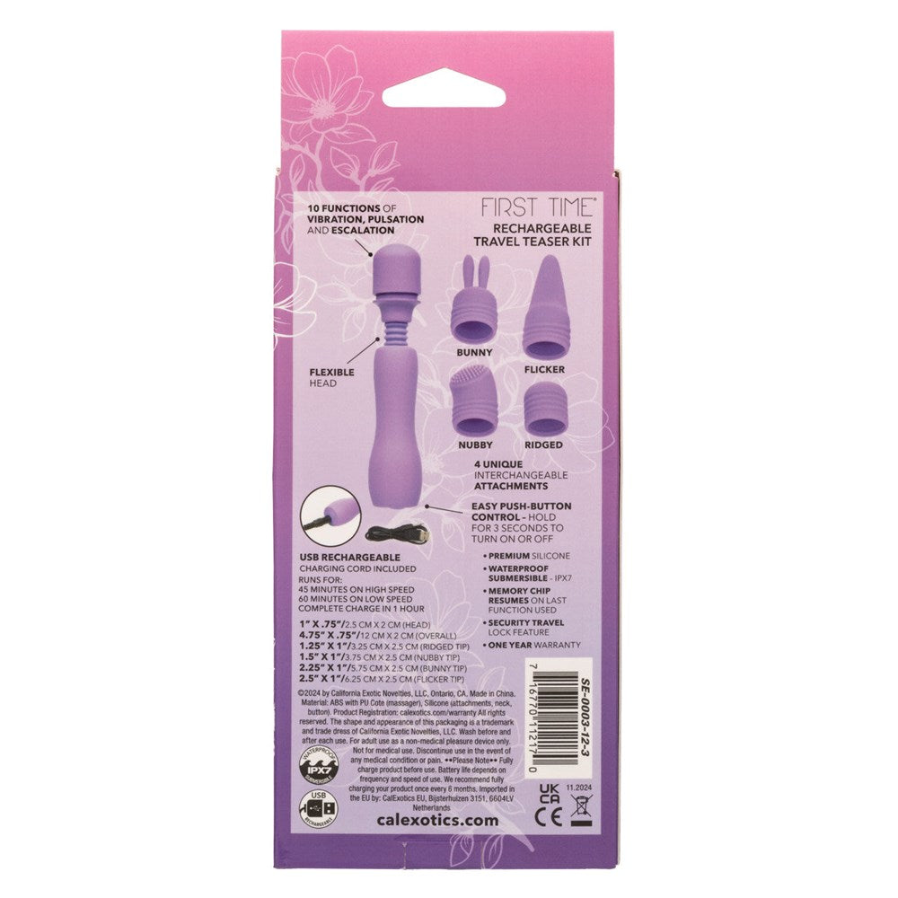 CalExotics First Time Rechargeable Travel Teaser Kit - - Sex Kits
