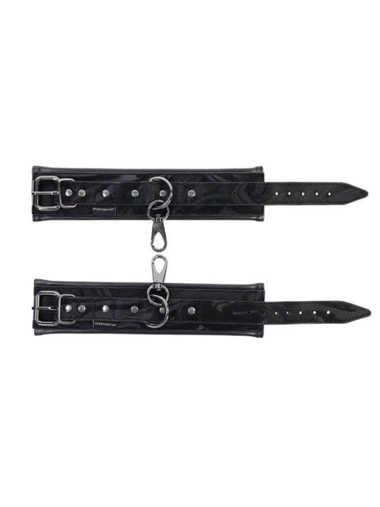 Sportsheets Velvet Noir BDSM Play Handcuffs - Cuffs And Restraints