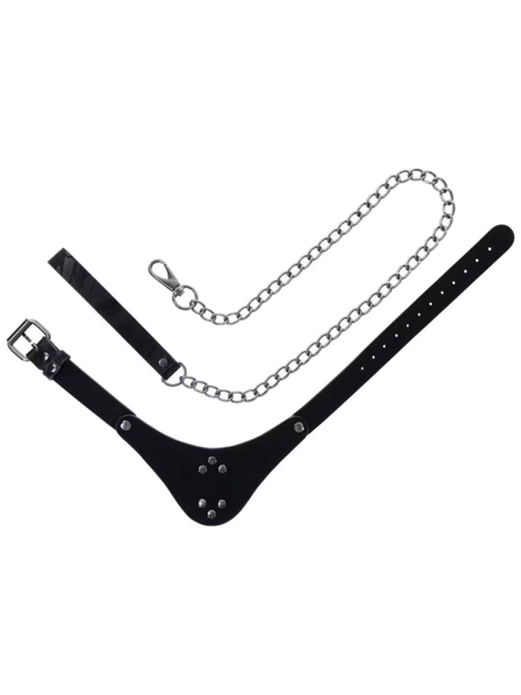 Sportsheets Velvet Noir Bondage Collar and Leash - Collars and Leads