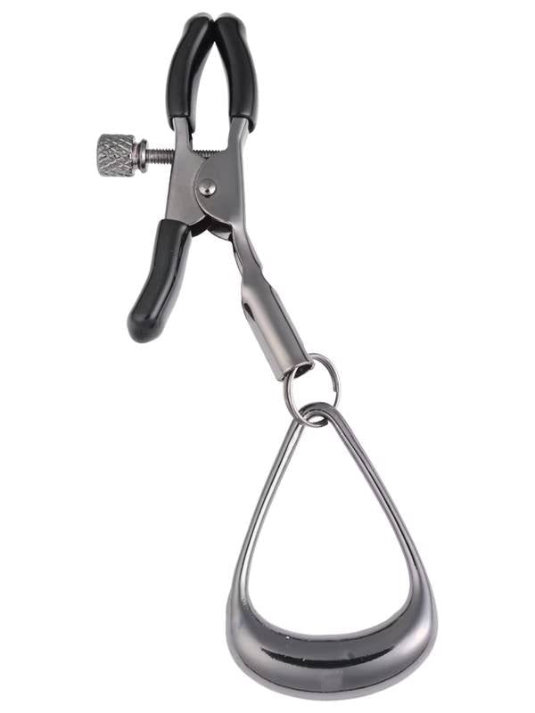 Sportsheets Velvet Noir Tuggable Nipple Clamps - Nipple and Clit Clamps