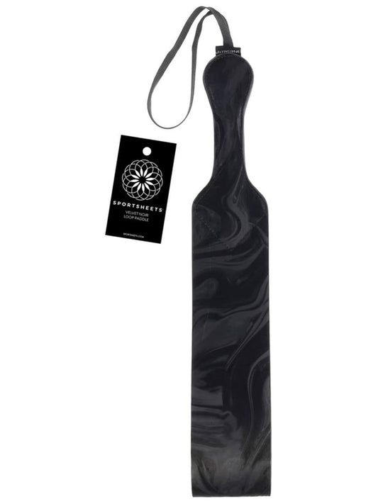 Sportsheets Velvet Noir Loop Bondage Paddle - Paddles And Slappers