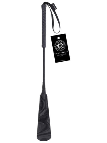 Sportsheets The Velvet Noir Strike Bondage Crop - Whips And Crops