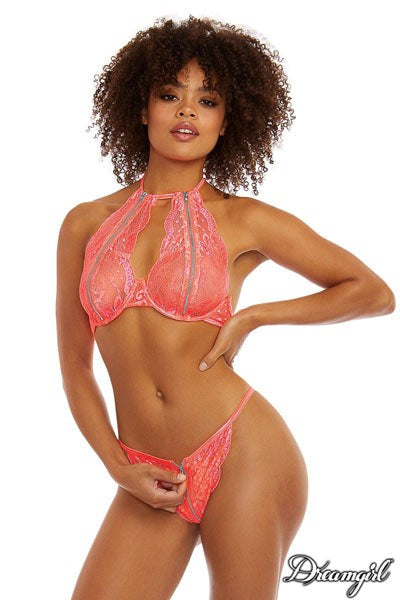 Dream Girl Lingerie Womens 2 Piece Bra and Panty Set - Bras and Bra Sets