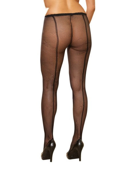 Dream Girl Fishnet Womens Pantyhose Black - - Fishnet and Thigh Highs