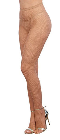 Dream Girl Fishnet Pantyhose With Back Seam OS - Fishnet and Thigh Highs