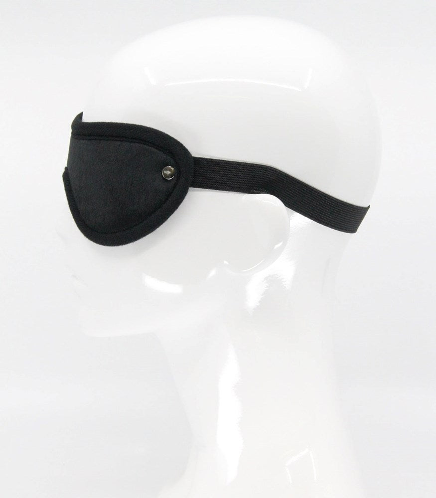 Love In Leather Soft Faux Fur BDSM Play Blindfold - - Masks And Blindfolds