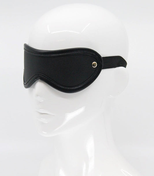 Love In Leather Blindfold with Coloured Hardware - Masks And Blindfolds