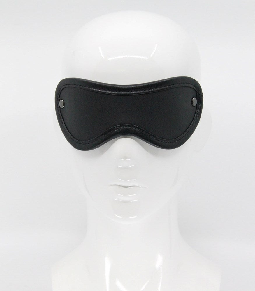 Love In Leather Blindfold with Coloured Hardware - Masks And Blindfolds