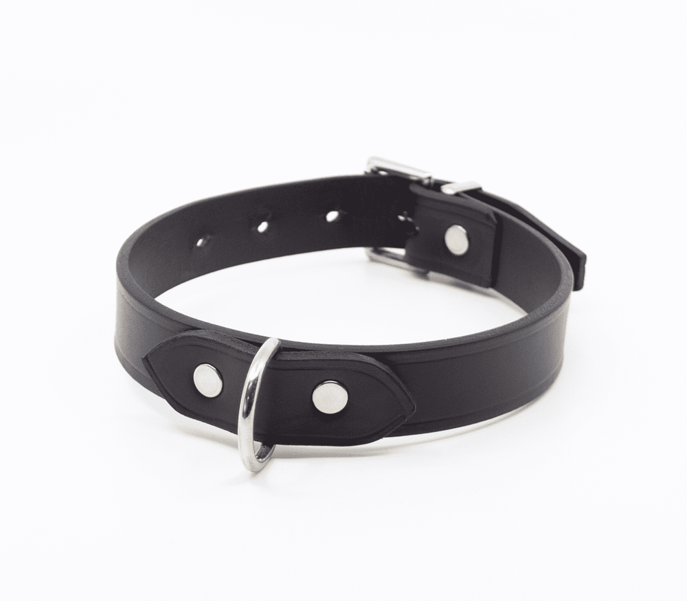 Love In Leather Unlined Italian Leather BDSM Collar - - Collars and Leads