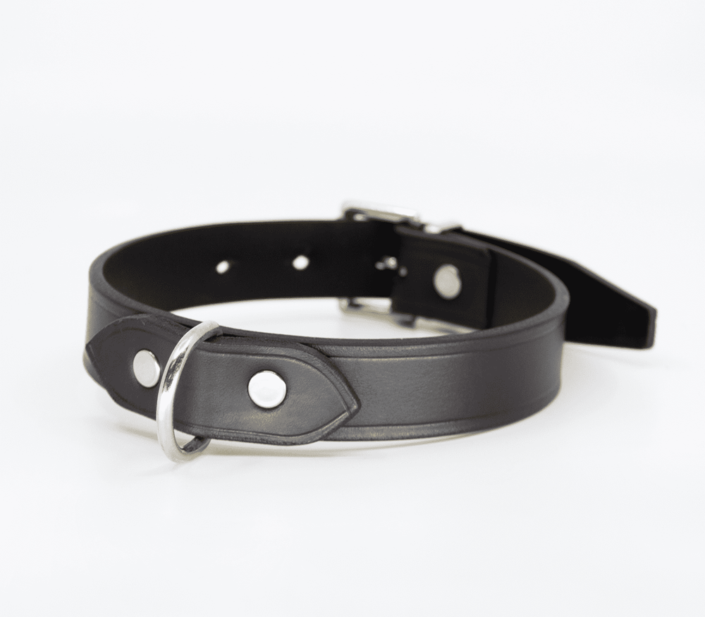 Love In Leather Unlined Italian Leather BDSM Collar - Default Title - Collars and Leads
