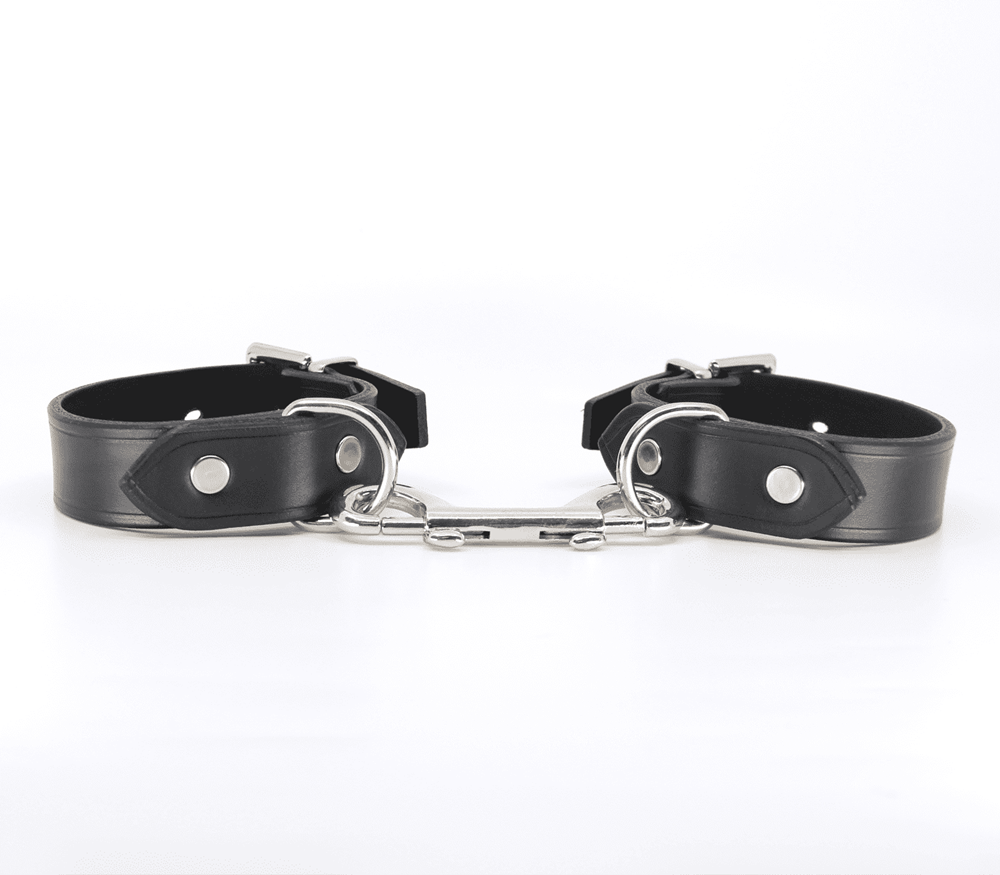 Love In Leather Unlined Leather Wrist Restraints - Default Title - Cuffs And Restraints