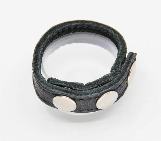 Love In Leather Adjustable amd Quick Release Cock Band - Cock Rings