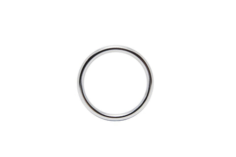 Love In Leather Stainless Steel Mens Cock Ring - Steel Cock Rings