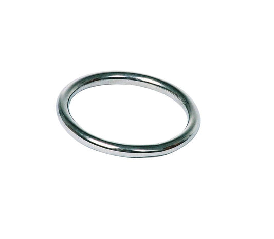 Love In Leather 3 Piece Stainless Steel Cock Ring - Steel Cock Rings