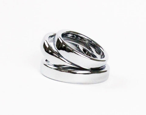 Love In Leather Stainless Steel Fat Boy Cock Ring - Steel Cock Rings